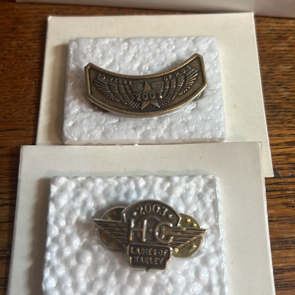 Harley Davidson Lot of Pins, Keychain, and 2 Vest Straps - Picture 11 of 17